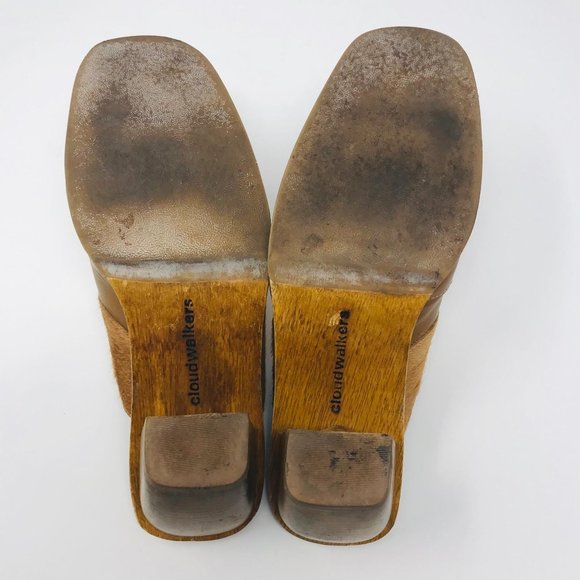 Cloud Walker “Planet” Tan Leather Western Mule 8 - Picture 7 of 8